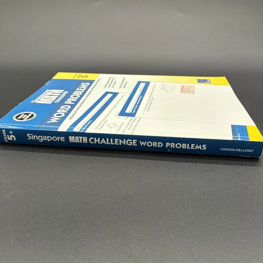 Singapore Math Challenge Word Problems Grade 5 Workbook Paperback